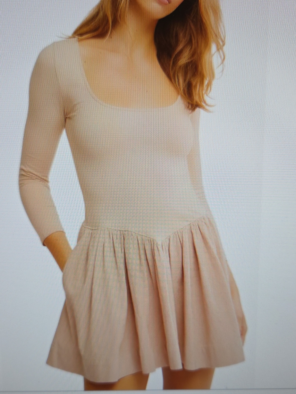 Free People Dusty Rose Scoop Neck Dress - Picture 6 of 6